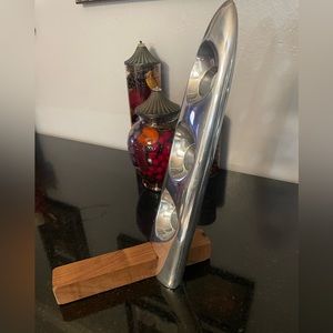 Nambe wine holder